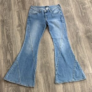 Fashion Nova Light Blue Flare Jeans
